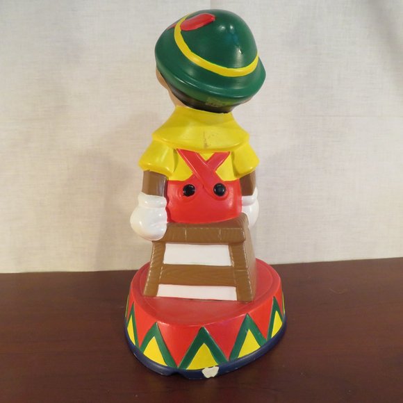 Vintage Ceramic PINOCCHIO Money BANK 10.75" High (71C) - Picture 3 of 5